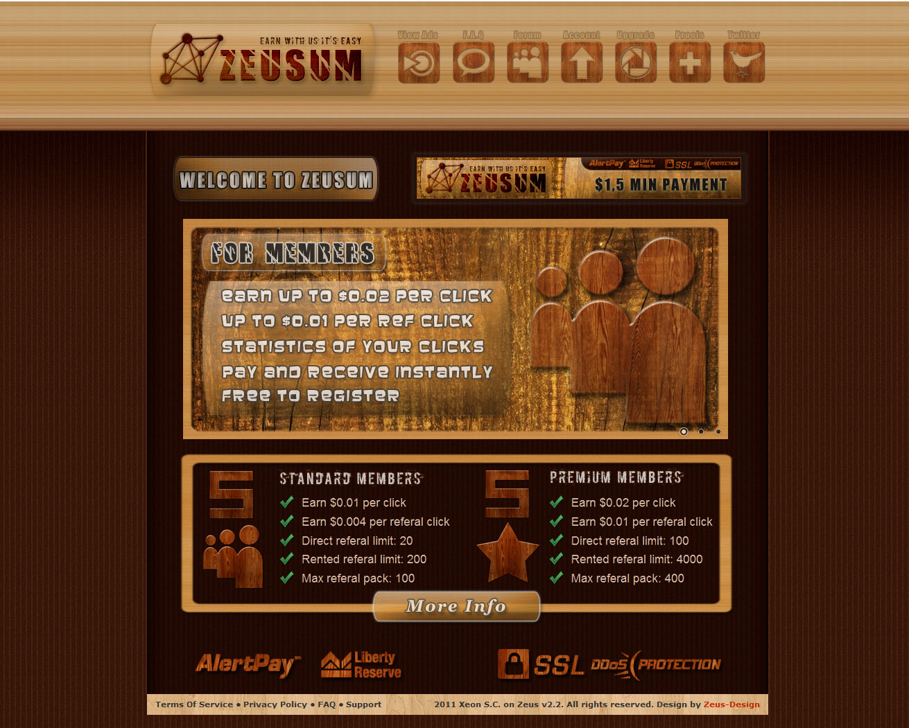 Wood Design for Twit Theme (SOLD)